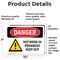 Signmission Hot Surface Sign, 7 in H x 10 in W, Vinyl Decal, Hot Work In Progress Keep Out OS-2PACK-DS-D-710-L-1365 - alternate 4